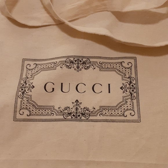 GUCCI Cotton Signature Drawstring Bag Protector - Picture 3 of 11